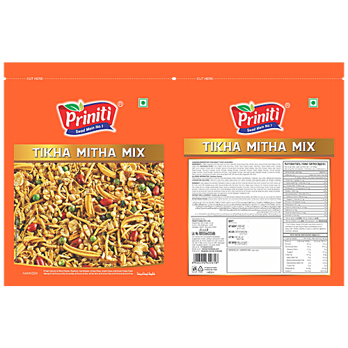 PRINITI Tikha Mitha Mix - Namkeen, Sweet & Spicy, 200 g  