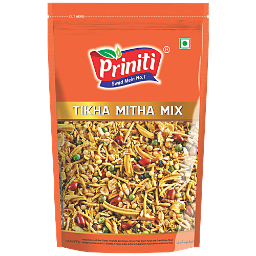 PRINITI Tikha Mitha Mix - Namkeen, Sweet & Spicy, 200 g  
