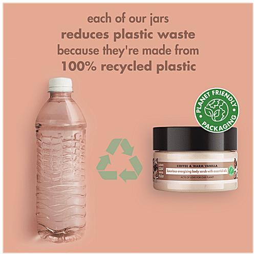 Love Beauty & Planet Luxurious Energizing Body Scrub With Essential Oils - Coffee & Warm Vanilla, No Parabens, 200 ml