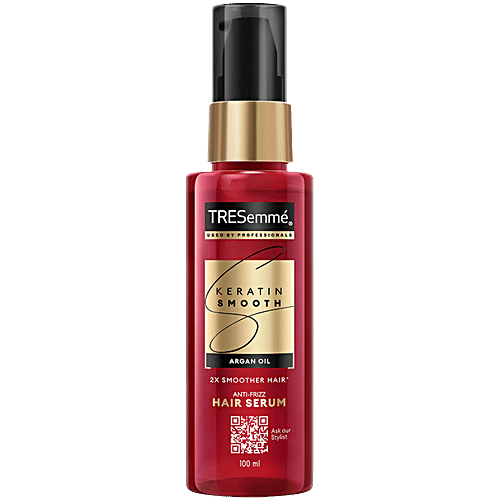 Tresemme Keratin Smooth Hair Serum With Argan Oil, 100 ml  Up to 2x Smoother Hair, Anti-Frizz