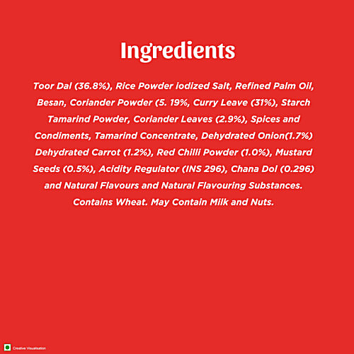 Aashirvaad Instant Sambar - With Added Vegetables, 30 g Pouch Goodness of Dals, No Added Preservatives, Ready in 8 Minutes