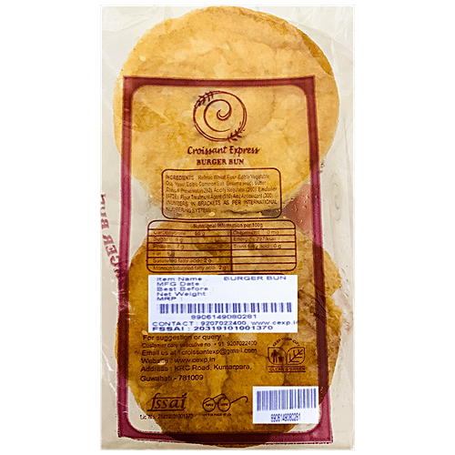 CROISSANT EXPRESS Burger Bun - Good Quality Ingredients, Perfect Snack, 160 g  