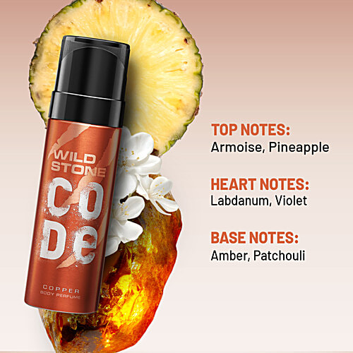 Wild Stone Code Copper Body Perfume - Refreshing & Long-Lasting Fragrance, For Men, 150 ml