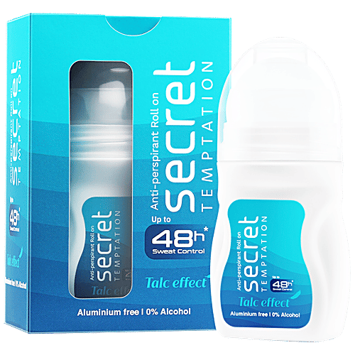 Secret Temptation Deodorant Roll - Talc Effect, For Women, Refreshing & Longlasting Fragrance, 50 ml  