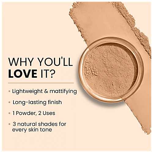 Lakme Absolute Loose Finishing Powder - Lightweight, Long-Lasting, 8 g Ivory 