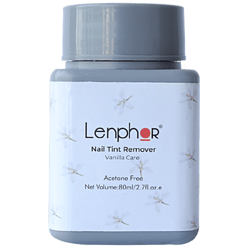 Buy Lenphor Nail Tint Remover Removes Nail Paint Stains Instantly, Acetone Free Online at Best