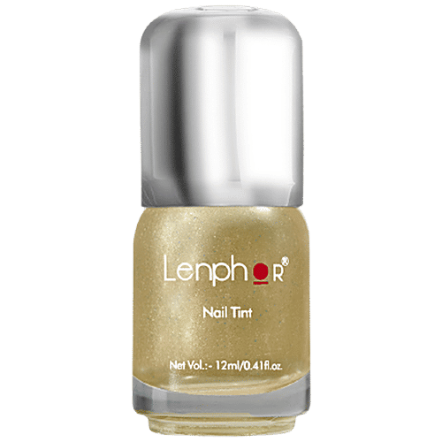 Lenphor Nail Tint - Long-Lasting, Gel Finish, Paraben Free, 12 ml Glitter Up 69 