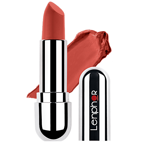 Lenphor Velvestick Lipstick - Velvet Finish, Long-Lasting, Non-Drying Formula, 4 g Stark Nude 16 