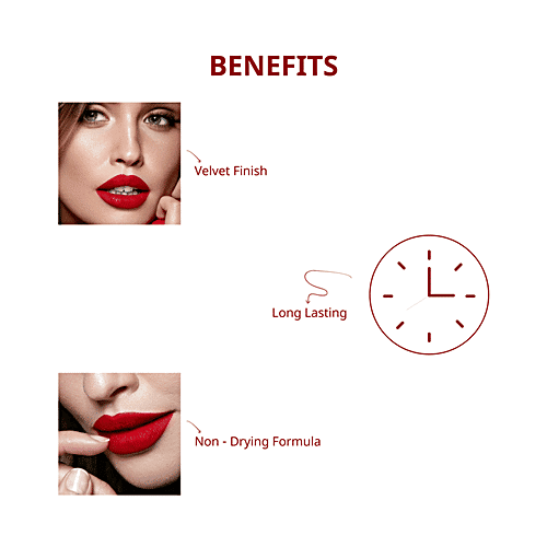 Lenphor Velvestick Lipstick - Velvet Finish, Long-Lasting, Non-Drying Formula, 4 g Stark Nude 16 