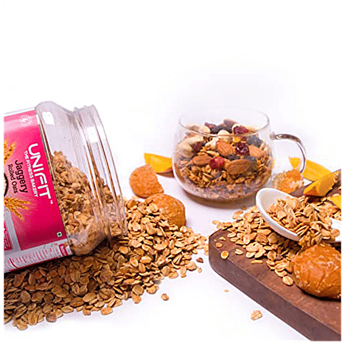 Buy Unifit Jaggery Rolled Oats High Fiber, Protein Rich, Wholegrain