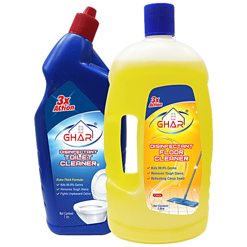Buy MAI Ghar Safai Combo Pack Toilet & Floor Cleaner, For Clean