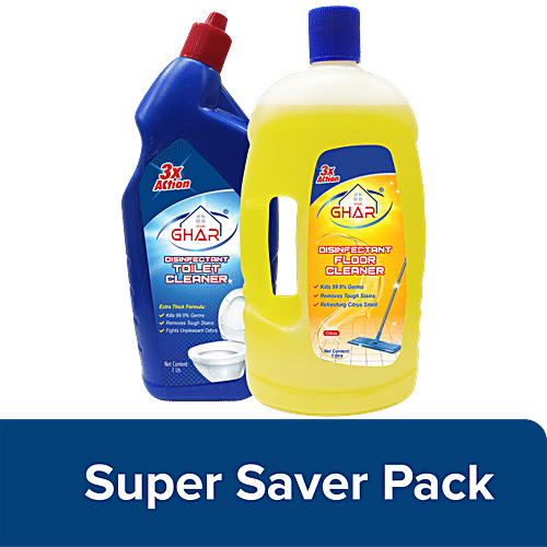 Buy MAI Ghar Safai Combo Pack Toilet & Floor Cleaner, For Clean