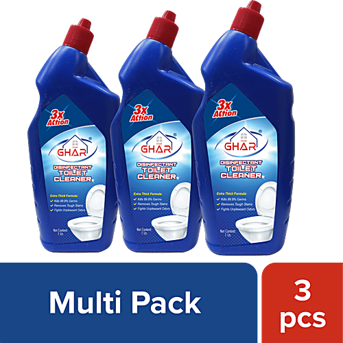 Buy mai GHAR Disinfectant Toilet Cleaner 3X Action, Sparkling Clean
