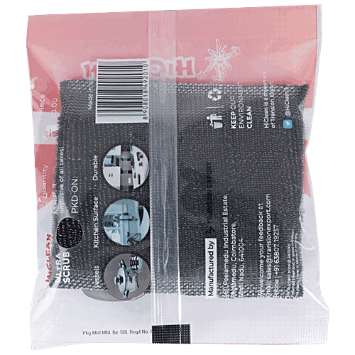 Hiclean Ultra-Scrubs - For Kitchen Surface & Vessels, Easy Cleaning, 1 pc  