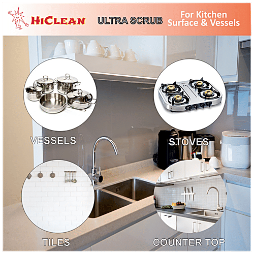 Buy Hiclean UltraScrubs For Kitchen Surface & Vessels, Easy Cleaning
