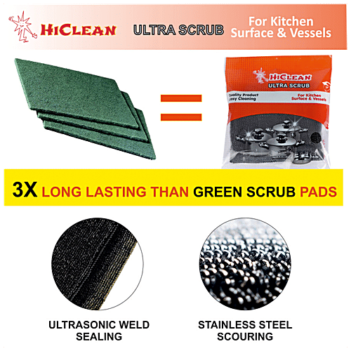 Buy Hiclean UltraScrubs For Kitchen Surface & Vessels, Easy Cleaning