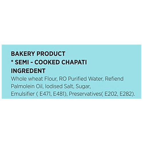 RC Fresh Food Whole Wheat Chapati - Ready To Cook, No Added Preservatives, 400 g (10 pcs) 