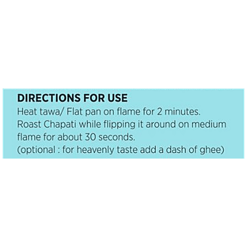 RC Fresh Food Whole Wheat Chapati - Ready To Cook, No Added Preservatives, 400 g (10 pcs) 