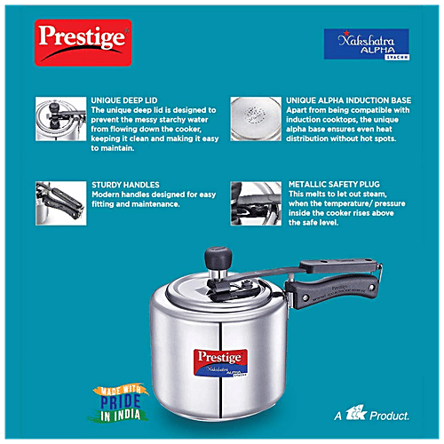 Buy Prestige Stainless Steel Inner Lid Pressure Cooker Induction Base