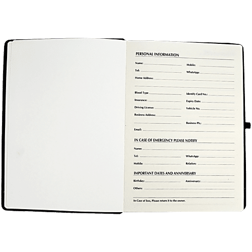 Gravity 80 GSM 160 Pages A5 Ruled Hardbound Journal With Elastic - Matte Black, 1 pc  Premium Quality
 Attractive Design