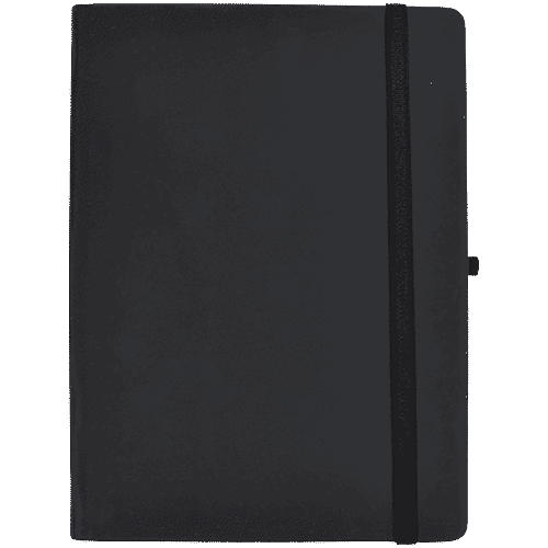 Gravity 80 GSM 160 Pages A5 Ruled Hardbound Journal With Elastic - Matte Black, 1 pc  Premium Quality
 Attractive Design
