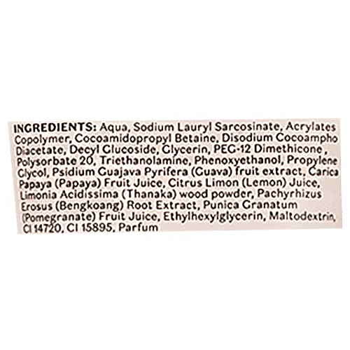 Pure Sense Pink Guava Face Wash - Pomegranate & Thanaka, Gently Cleanses Skin, 100 g  