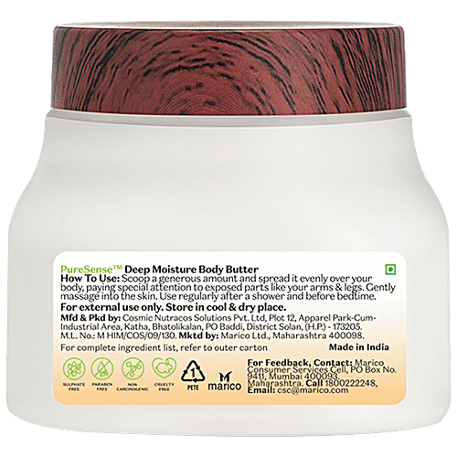 Buy Pure Sense Deep Moisture Body Butter Shea Butter & Jojoba Oil, For Very Dry Skin Online at