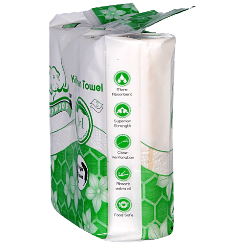 Buy Pulp Wood Virgin Tissue/Kitchen Towel Food Safe, Super Absorbent