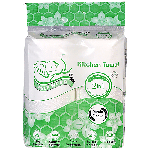 Buy Pulp Wood Virgin Tissue/Kitchen Towel Food Safe, Super Absorbent
