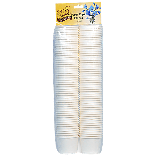 Buy Pulp Wood Disposable Paper Cups Plain, EcoFriendly, Leak Proof