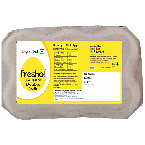 Buy Fresho Double Yolk Egg Online at Best Price of Rs 80 bigbasket