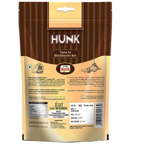 PRIYAGOLD Hunk Blockbuster Bar Choco Caramel Nougat, 402 g (20 N X 20.1 g each) 