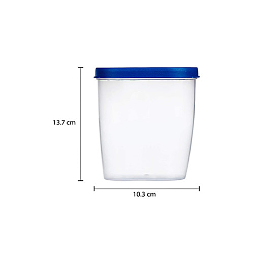 MTL Grocery Jar - Durable, Blue, 450 ml (Set of 3)