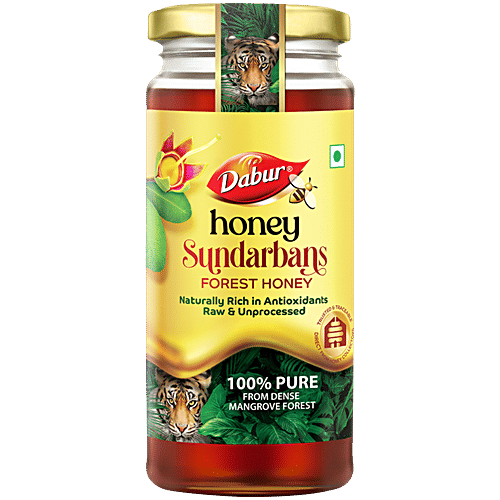 Dabur Honey Sundeabans Forest Honey - Pure, Raw & Unprocessed, Rich In Antioxidants, 500 g