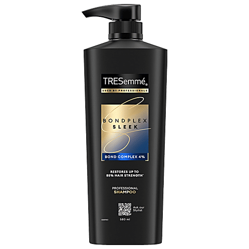 Tresemme Bondplex Sleek Shampoo, 580 ml  With Salon Inspired Protein Bonding Complex