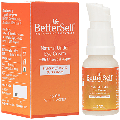 Buy BetterSelf Natural Under Eye Cream With Linseed & Algae, Fights