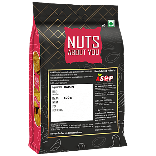 NUTS ABOUT YOU Raisins, 500 g  