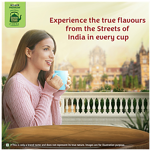 Tata Tea Premium Street Chai Of India - Mumbai Cutting Chai, Tasting Notes Of Ginger & Lemongrass, 250 g  