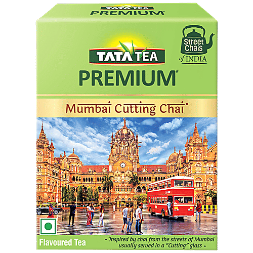 Tata Tea Premium Street Chai Of India - Mumbai Cutting Chai, Tasting Notes Of Ginger & Lemongrass, 250 g  