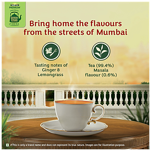 Tata Tea Premium Street Chai Of India - Mumbai Cutting Chai, Tasting Notes Of Ginger & Lemongrass, 250 g  