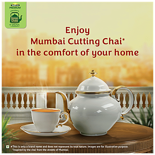 Tata Tea Premium Street Chai Of India - Mumbai Cutting Chai, Tasting Notes Of Ginger & Lemongrass, 250 g  