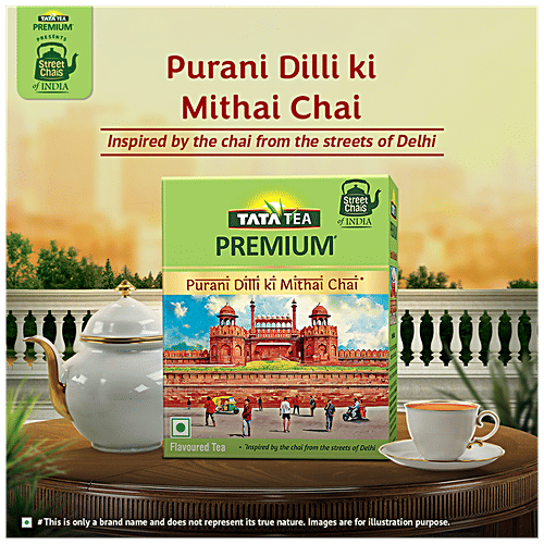 Tata Tea Premium Street Chai Of India - Purani Dilli Ki Mithai Chai, Tasting Notes Of Pista, CardamomÃ‚Â & Condensed Milk, 250 g  