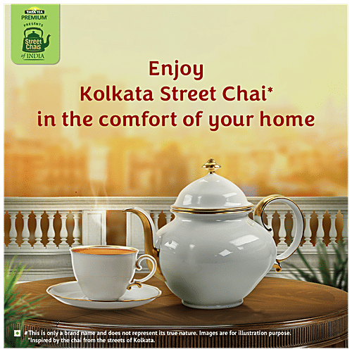 Tata Tea Premium Street Chai Of India - Kolkata Street Chai, Tasting Notes Of Nutmeg, Cardamom & Ginger, 250 g  