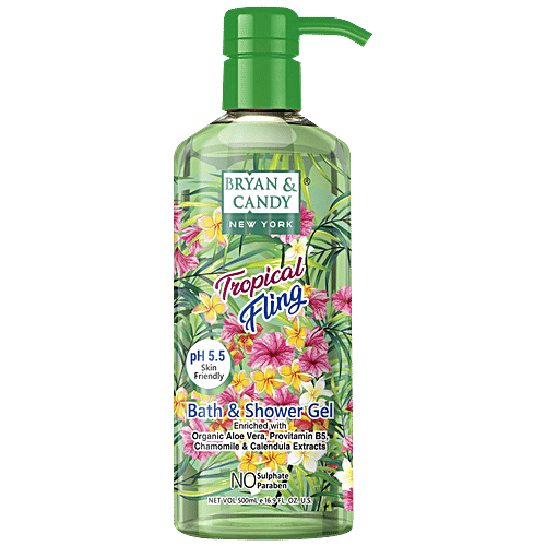 Buy Bryan & Candy Bath & Shower Gel Tropical Fling, pH 5.5, Skin