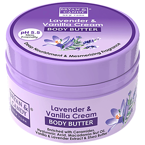 Buy Bryan & Candy Body Butter Lavender & Vanilla Cream, pH 5.5, Skin