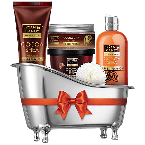 Buy Bryan & Candy Bath Tub Gift Set Cocoa Shea, Complete Home Spa