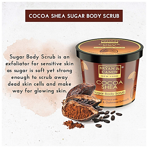 Bryan & Candy Bath Tub Gift Set - Cocoa Shea, Complete Home Spa Experience, For Men & Women, 4 pcs