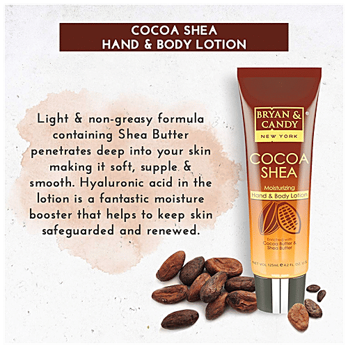 Bryan & Candy Bath Tub Gift Set - Cocoa Shea, Complete Home Spa Experience, For Men & Women, 4 pcs