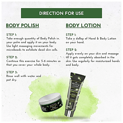 Buy Bryan & Candy Bath Tub Gift Set Green Tea, Complete Home Spa