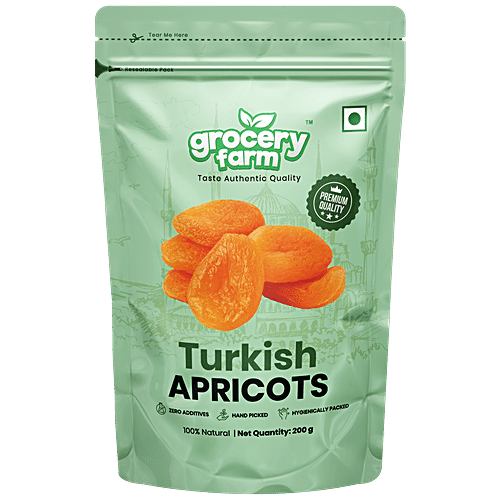 Grocery Farm Turkish Apricots - Premium & Hand Picked, Natural, 200 g
